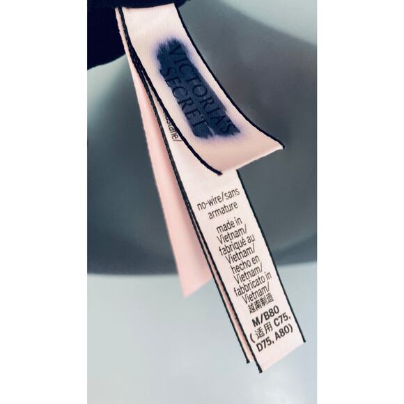 Victoria's Secret Wireless Bra Medium Black NWOT - Picture 4 of 8